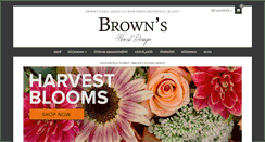 Desktop Screenshot of brownsfloraldesign.com