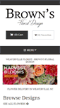 Mobile Screenshot of brownsfloraldesign.com